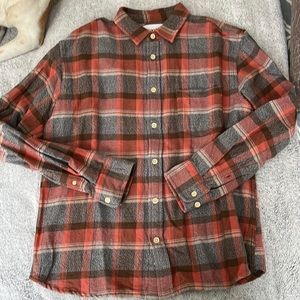 Corridor Long Sleeve Plaid Blanket Flannel - Large